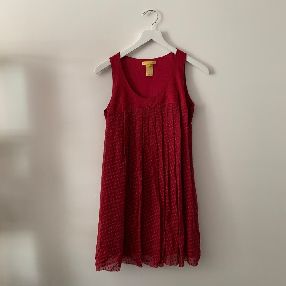 Catherine Malandrino Red Silk Mini Dress Size 2P